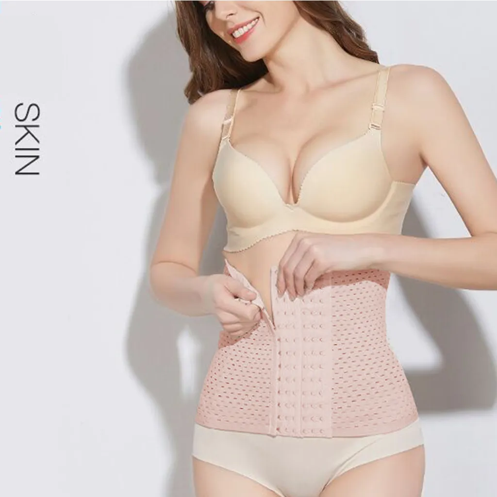Breathable Maternity Postpartum Slimming Waist Belt Apricot image 4