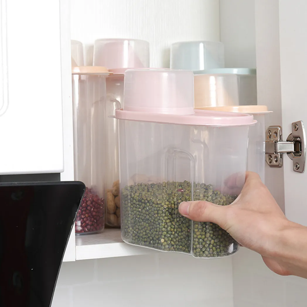 Airtight Food Storage Containers, Kitchen Pantry Organization and Storage, Plastic Canisters with Durable Lids  image 4