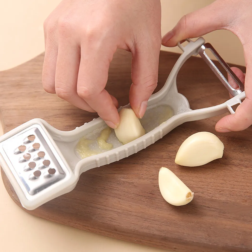 Multi-function Stainless Steel Double Head Peeler Kitchen Vegetable Fruit Paring Knife Double Head Kitchen Accessories Beige big image 1