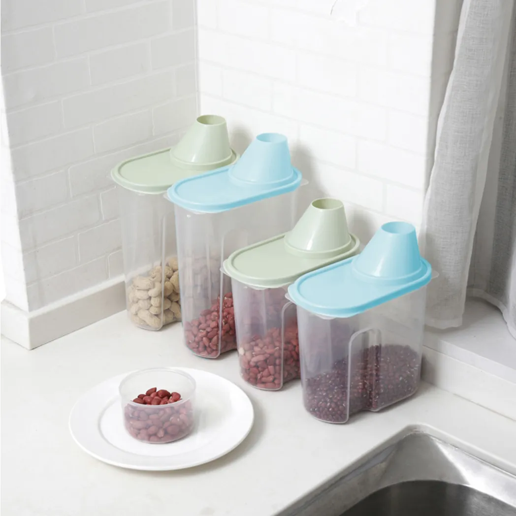 Airtight Food Storage Containers, Kitchen Pantry Organization and Storage, Plastic Canisters with Durable Lids