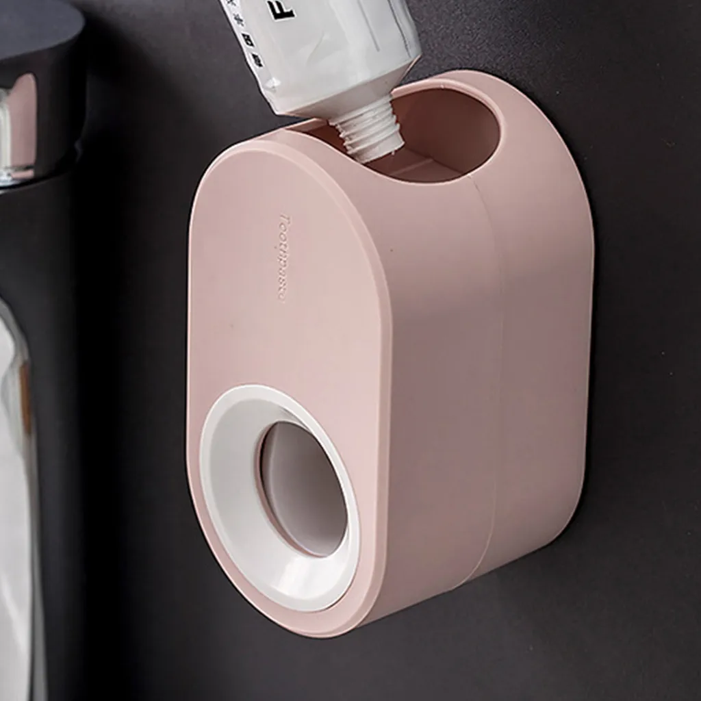 Wall Mount Automatic Toothpaste Dispenser Squeezer Dispenser White image 4