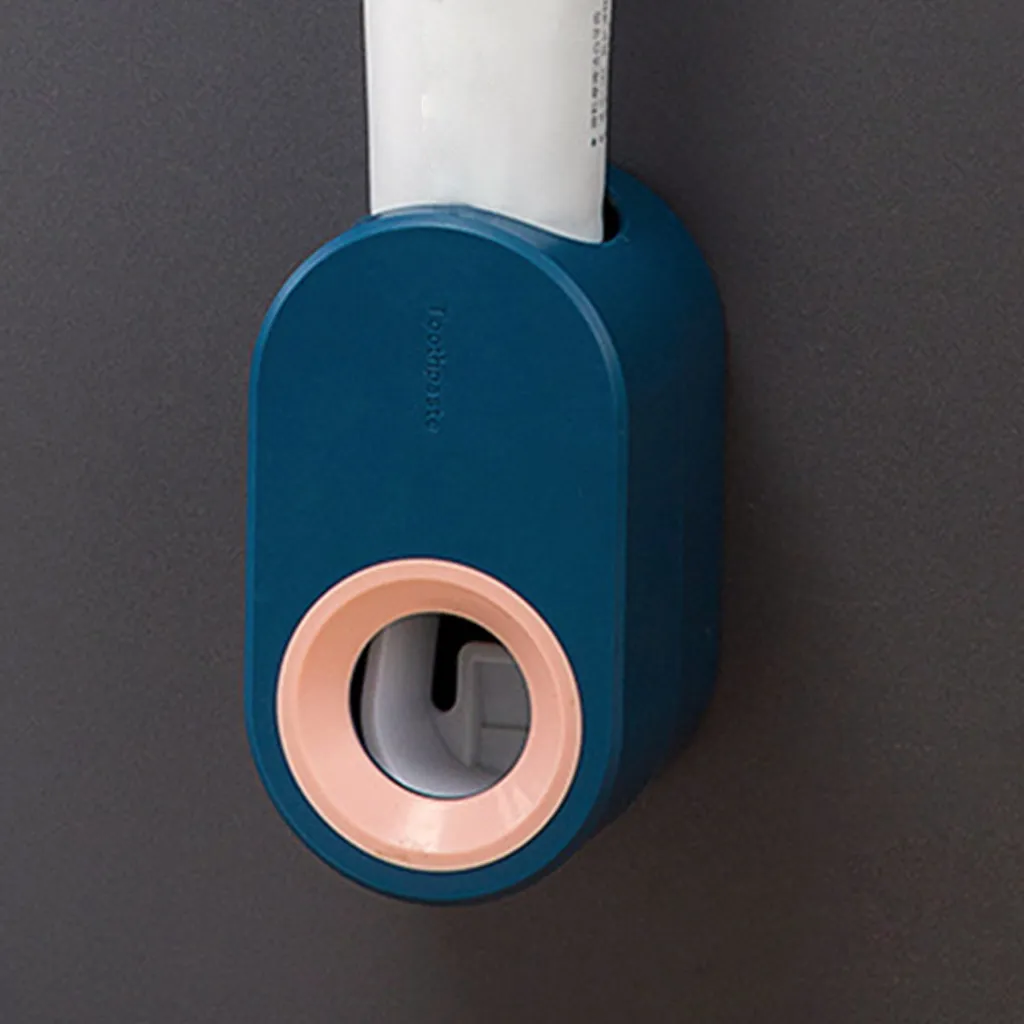 Wall Mount Automatic Toothpaste Dispenser Squeezer Dispenser Navy