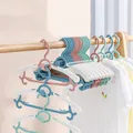 5-pack Adjustable Newborn Baby Hangers Plastic Non-Slip Extendable Laundry Hangers for Toddler Kids Child Clothes  image 1