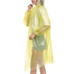 4-pack Disposable Rain Ponchos Adults Multicolor Waterproof Raincoat with Hood for Camping Hiking Traveling Sport Outdoor  image 6