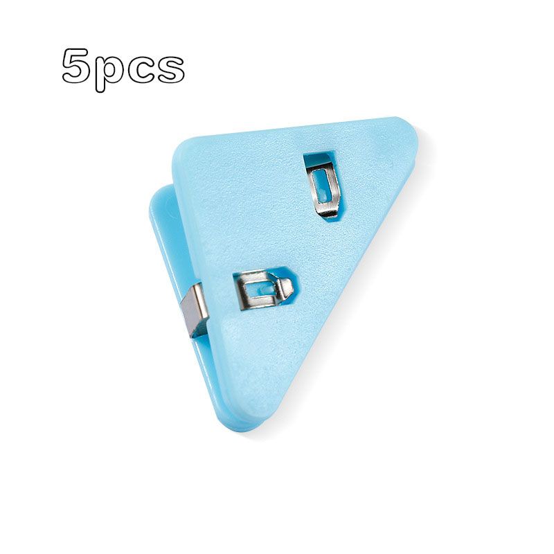 5-pack Book Page Corner Clips Triangular Clip Magazine Books Test Paper Protect Clip Office School Stationery Accessories