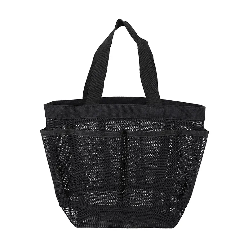 Mesh Shower Caddy Tote, Large Shower Caddy Basket Portable, Quick Dry Hanging Toiletry Bag, 8 Storage Pocket Handle Bath Organizer for College Dorm Room Essentials, Gym, Bathroom, Camp, Travel  big image 1