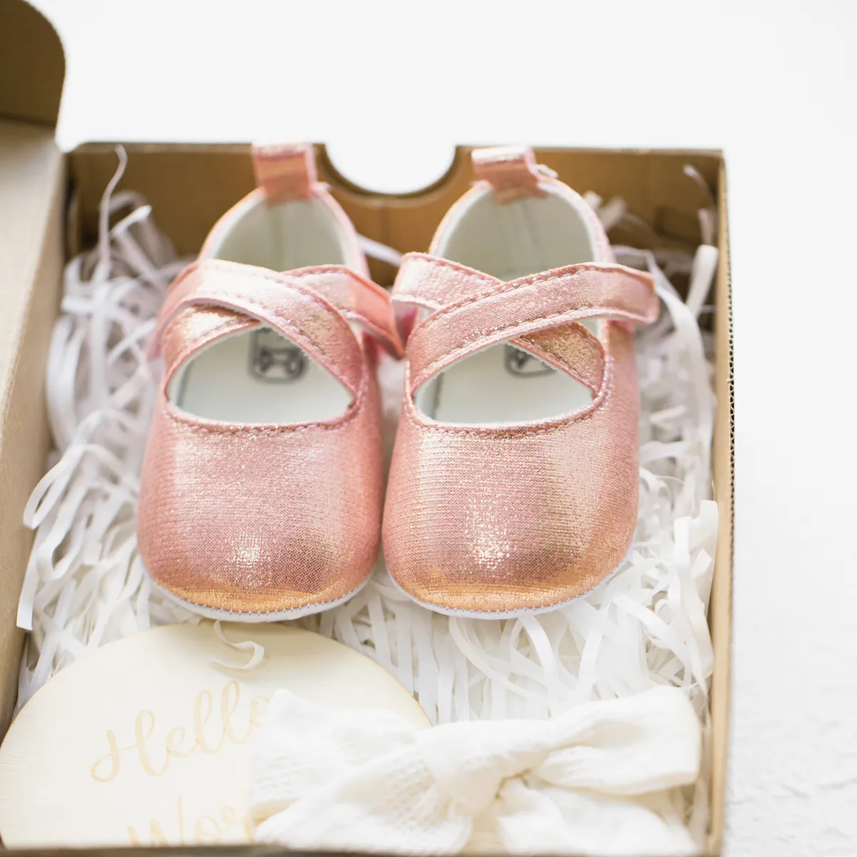 Baby / Toddler Criss Cross Velcro Prewalker Shoes Pink big image 1