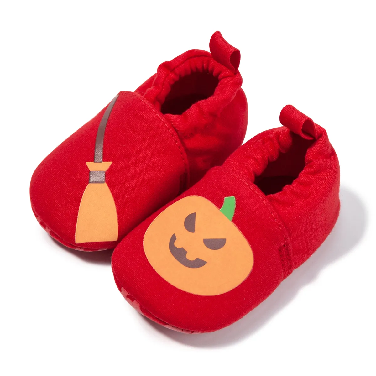 Halloween Baby Glow In The Dark Pumpkin Print Prewalker Shoes  image 3