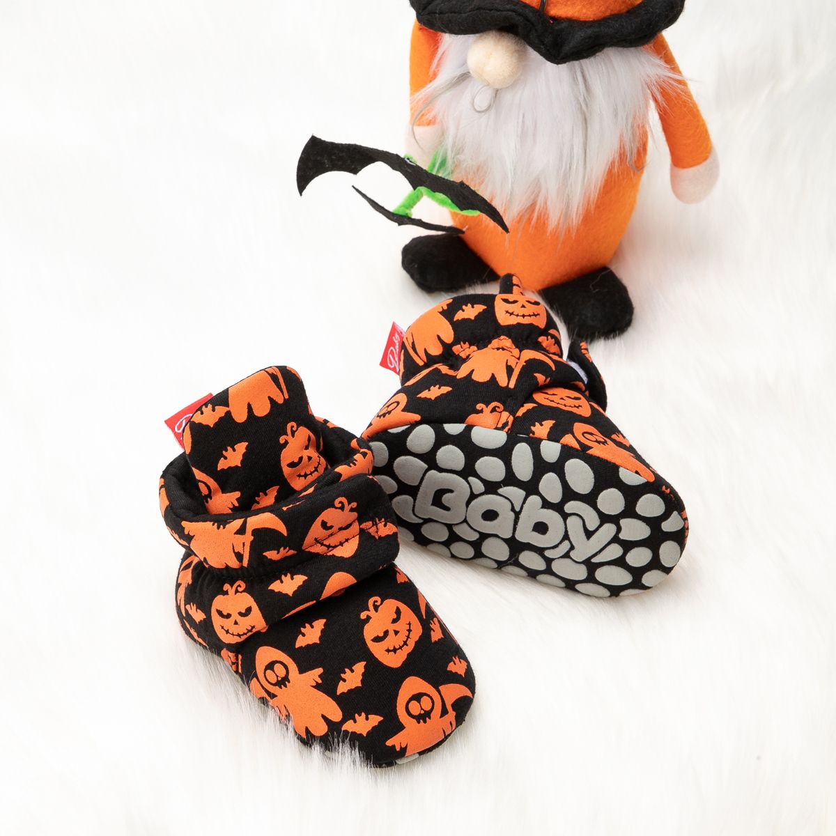 Chaussures D'Halloween Enfantines Avec Velcro Pour Bébé Unisexe