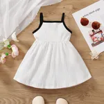 Baby Girl 95% Cotton Butterfly Print Ribbed Cami Dress  image 2