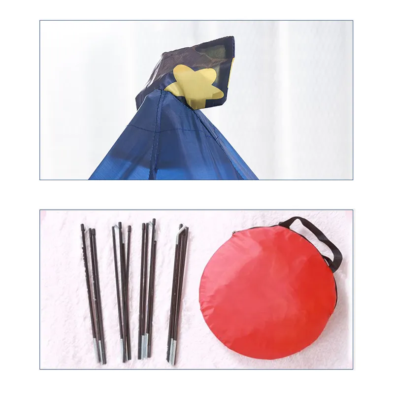 Kids Play Tent Dreamy Graphic Pattern Foldable Pop Up Play Tent Toy Playhouse for Indoor Outdoor Use  image 3