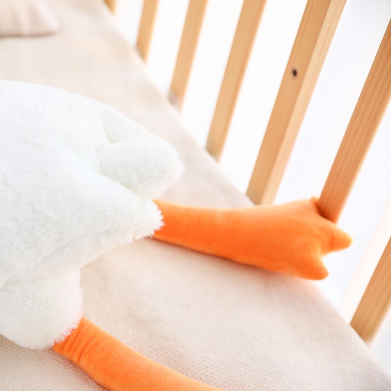 Big White Goose Plush Toy Super Soft Stuffed Toy Hugging Pillow Cushion Animal Plushie Doll