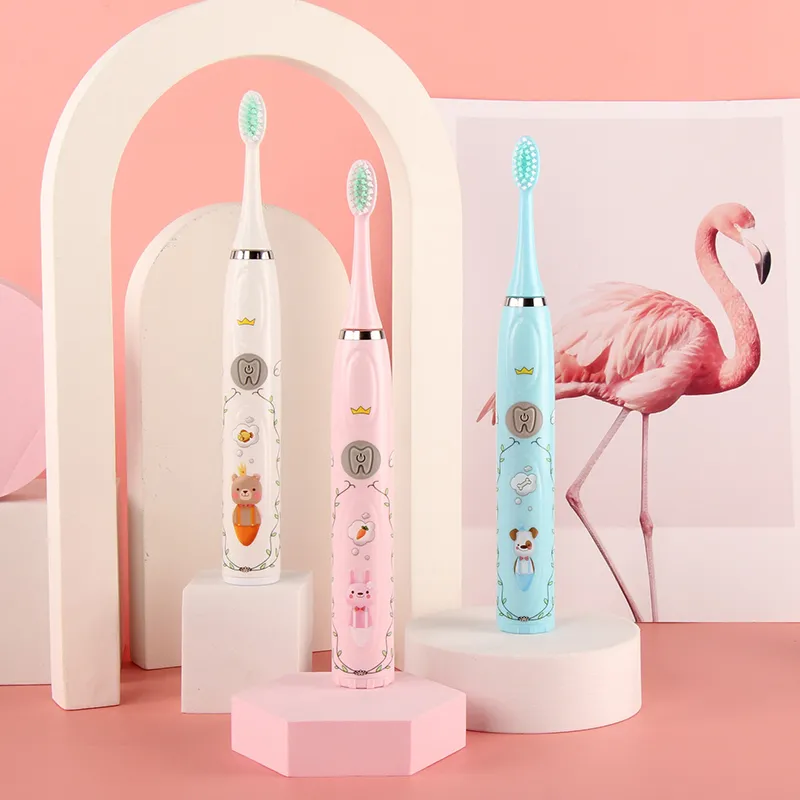 3-16Y Toddlers Kids Sonic Electric Toothbrush Cartoon Automatic Teeth Brush Teeth Cleaning Oral Care  image 2
