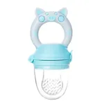 Baby Food Feeder Vegetable Fruit Chew Feeder Silicone Pacifier Infant Teething Toy Teether Massage Gums Blue
