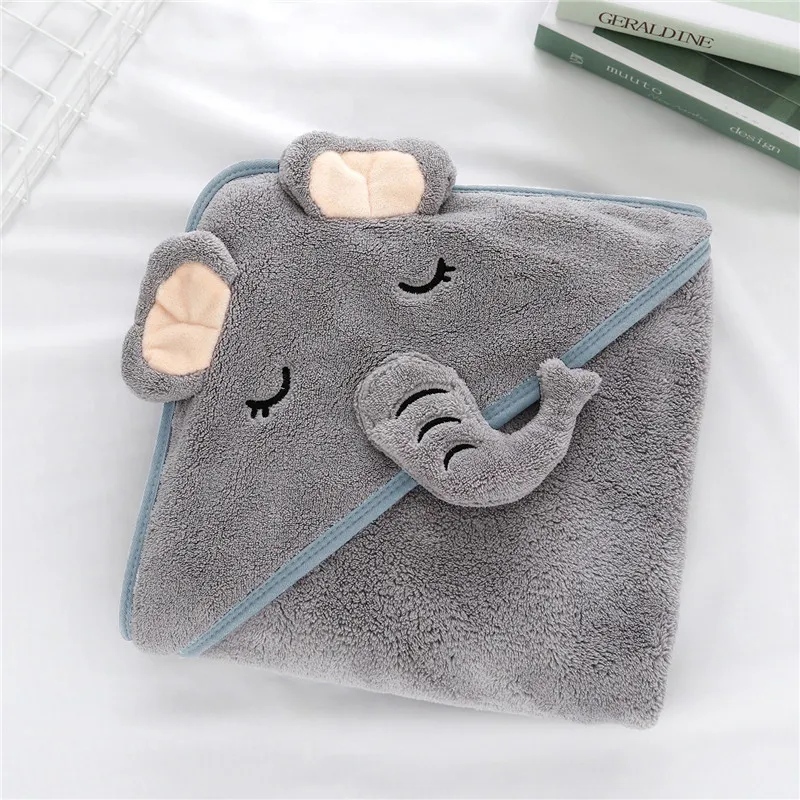 Baby Hug Blanket Spring Winter Autumn Newborn Air Conditioner Quilt Bath Towel Coral Fleece Hat Wrap