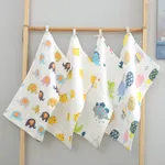 2er-Pack Babyhandtücher aus 100 % Baumwolle, 6-lagiges, weiches, saugfähiges Baby-Taschentuch mit hoher Dichte Farbe-B image 5