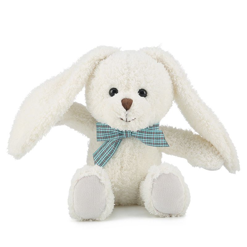 可愛毛絨小兔子毛絨動物玩具長耳朵小兔子玩具娃娃 12.6 英寸