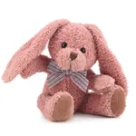 niedliches Plüschhäschen Kaninchen Stofftier Spielzeug langes Ohr Häschen Kaninchen Spielzeugpuppen 12,6 Zoll rot