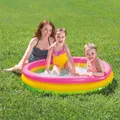 Inflatable Kiddie Swimming Pool Paddling Pool Water Pool Colorful 3 Rings Inflatable Baby Ball Pit Pool  image 2