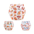 0-3Y Baby Snap Cloth Diapers Cartoon Pattern One Size Adjustable Reusable Waterproof Diaper  image 2