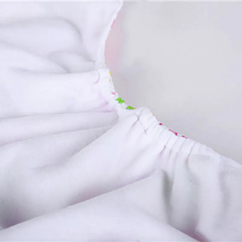 0-3Y Baby Snap Cloth Diapers Cartoon Pattern One Size Adjustable Reusable Waterproof Diaper Green big image 1