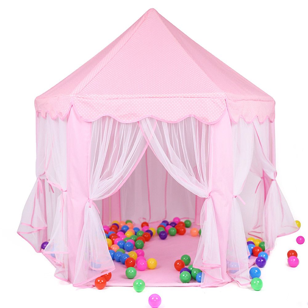 Princess Castle Tente Intérieur Enfants Fairy Play Tentes Mesh Design Respirant Et Cool