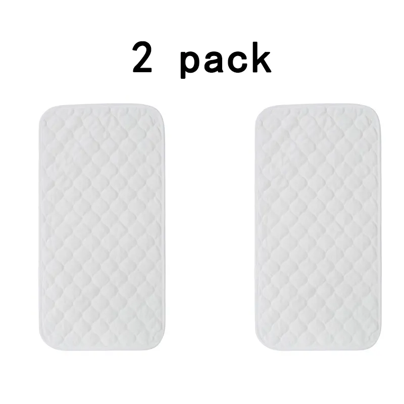 Baby Changing Mat Washable Reusable Waterproof Changing Pad Liners Portable Diaper Changer Mat for Home Travel Outdoor White