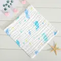 5-pack 100% Cotton Muslin Baby Washcloths Set Cartoon Animal Pattern 6 Layer Gauze Face Towels Saliva Towel  image 4