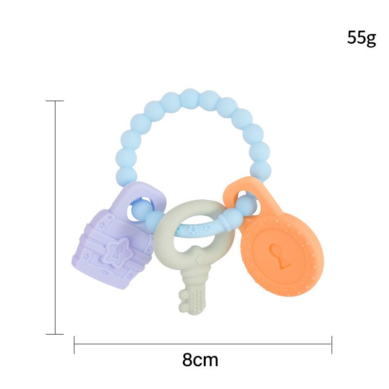 Food Grade Silicone Teether Bracelet Baby Teether Ring Chew Bracelet