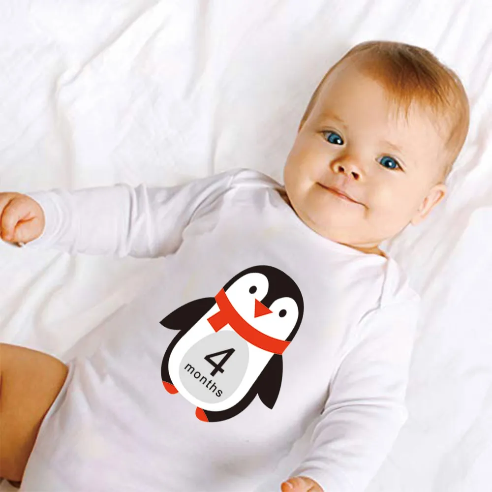 12-pack Animal Design Baby Monthly Milestone Stickers  big image 3