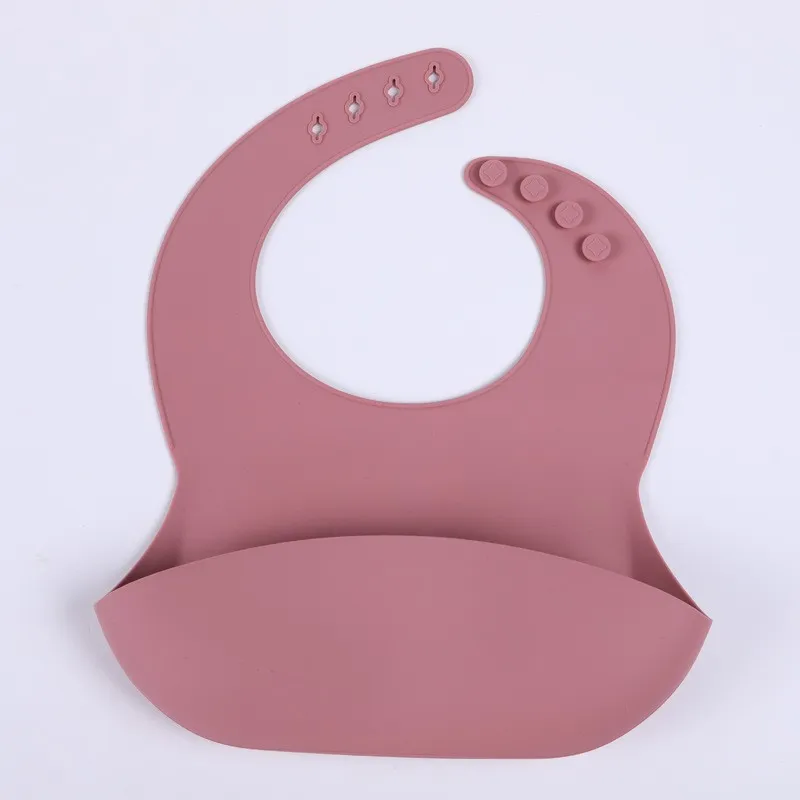 Waterproof Baby Silicone Feeding Bibs Super Soft Adjustable Bibs