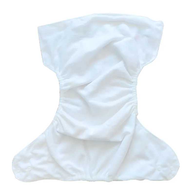 0-3Y Baby Snap Cloth Diapers Cartoon Pattern One Size Adjustable Reusable Waterproof Diaper big image 7