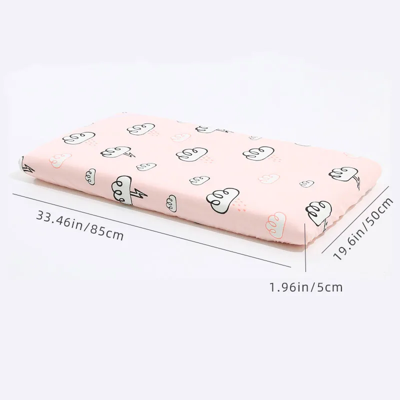 100% Cotton Baby Fitted Crib Sheets Soft Breathable Baby Sheet Allover Print Multiple Sizes  image 5