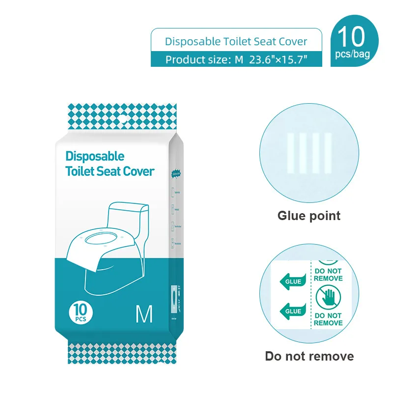 Disposable Toilet Seat Covers Disposable Extra Large Potty Seat Covers Individually Wrapped Potty Training Liners for Kids Toddlers Adults, Use for Potty Training, Public Bathroom (Blue) Blue image 6