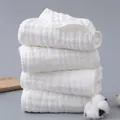 100% Cotton Baby Towels Muslin Baby Bath Towel Infant Towels for Newborn Boy Girl 6 Layers Ultra Soft Cotton Toddler Towels for Baby's Delicate Skin  image 4
