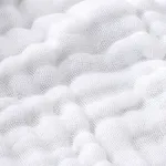 100% algodão toalhas de bebê musselina bebê toalha de banho toalhas infantis para recém-nascido menino menina 6 camadas ultra macias algodão toalhas para a pele delicada do bebê Branco image 6