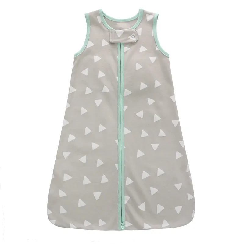 Unisex Medium Thin with Anti-Kick Feature Child Bedding Animal Pattern Elk Cotton Sleeping Bag for Baby  Grey