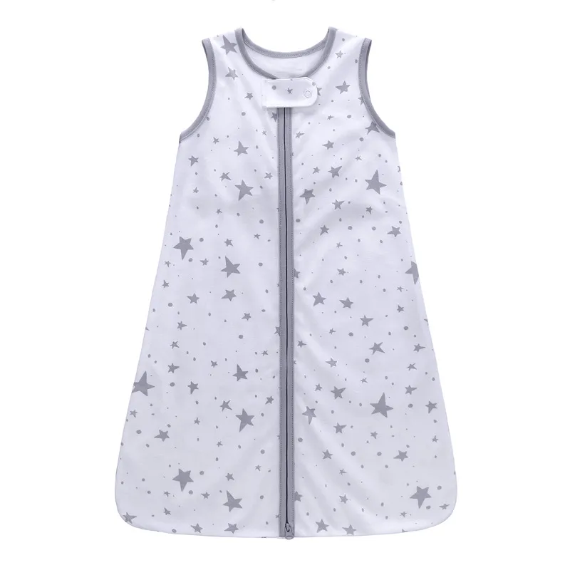 Unisex Medium Thin with Anti-Kick Feature Child Bedding Animal Pattern Elk Cotton Sleeping Bag for Baby  White big image 1