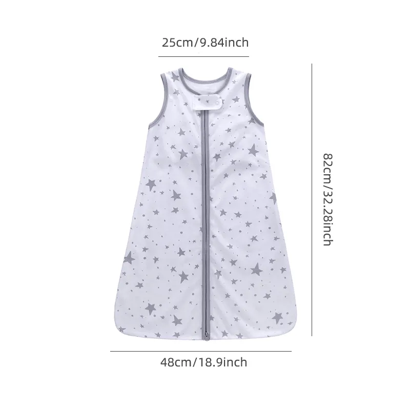 Unisex Medium Thin with Anti-Kick Feature Child Bedding Animal Pattern Elk Cotton Sleeping Bag for Baby  White image 2