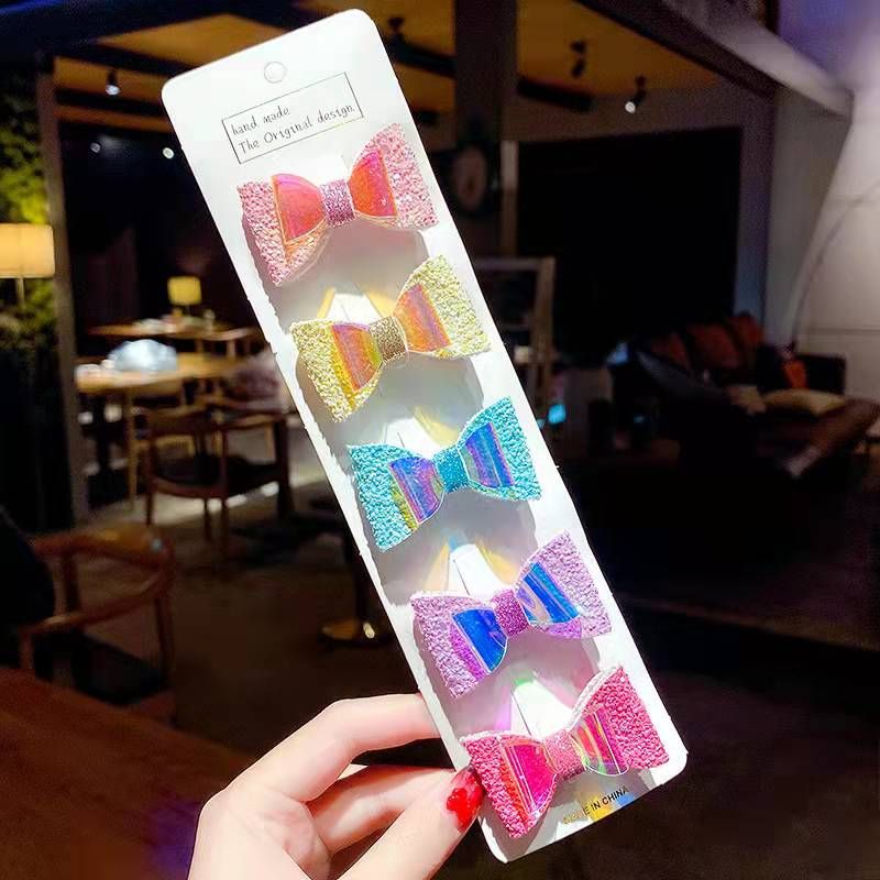 

5-pack Multicolor Doll Hair Clips Bow Hair Clips Hair Accessories for Girls