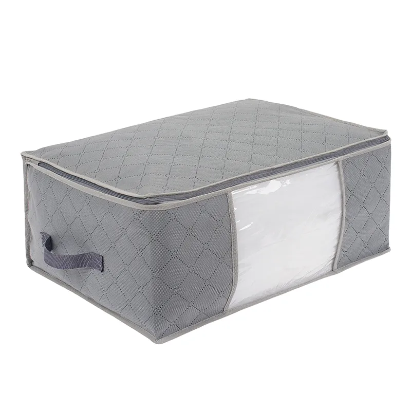 1pc/3pcs Foldable Dustproof Storage Shoe Box Washable Storage Box Grey big image 1