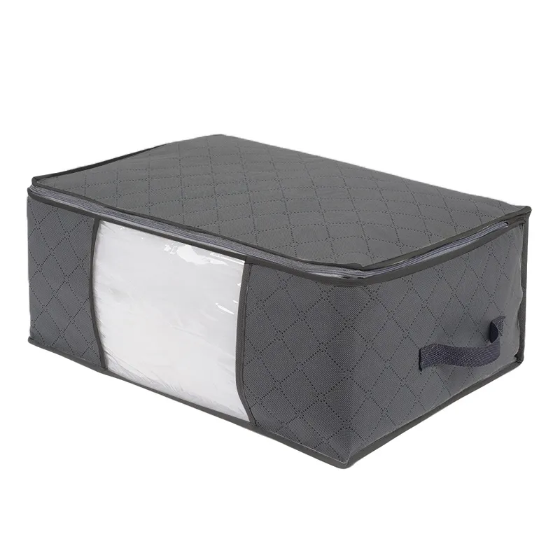 1pc/3pcs Foldable Dustproof Storage Shoe Box Washable Storage Box Grey big image 1