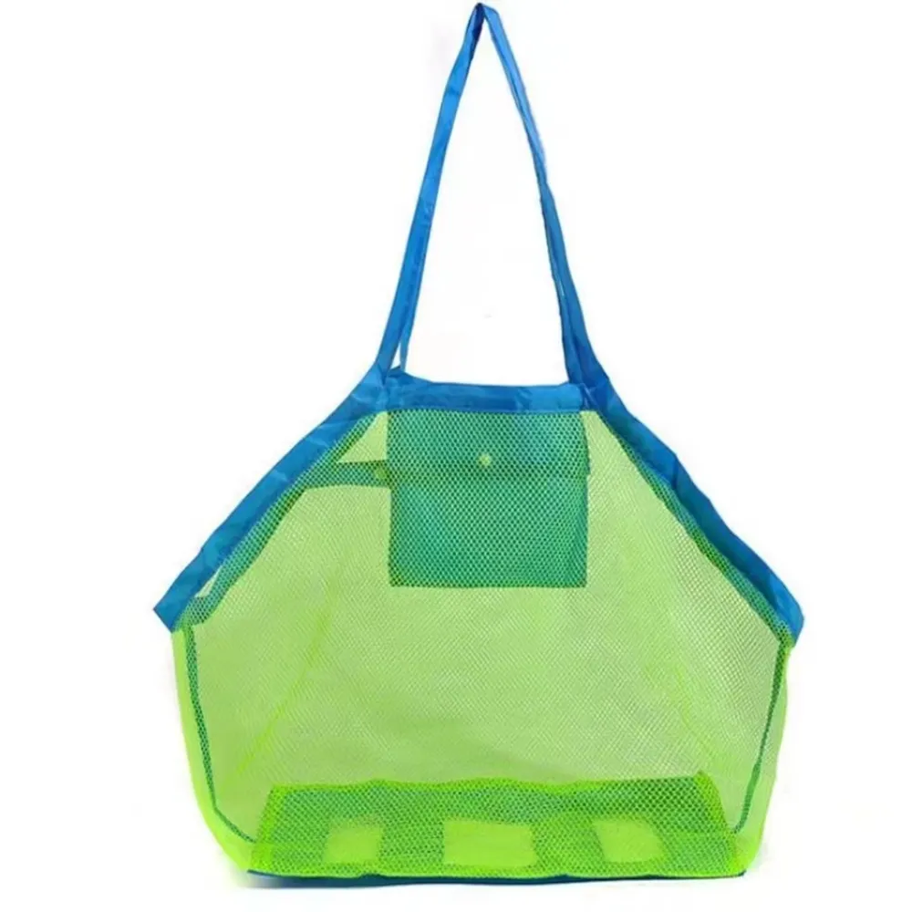 Mesh Beach Tote Bag Away from Sand and Water Foldable Beach Toy Bag Organizer  big image 4