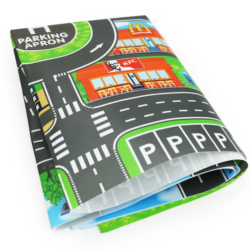 Kids Car Toys City Parking Lot Roadmap English Road Signs Alloy Toy Cars Model Gifts for Boys Girls  image 4