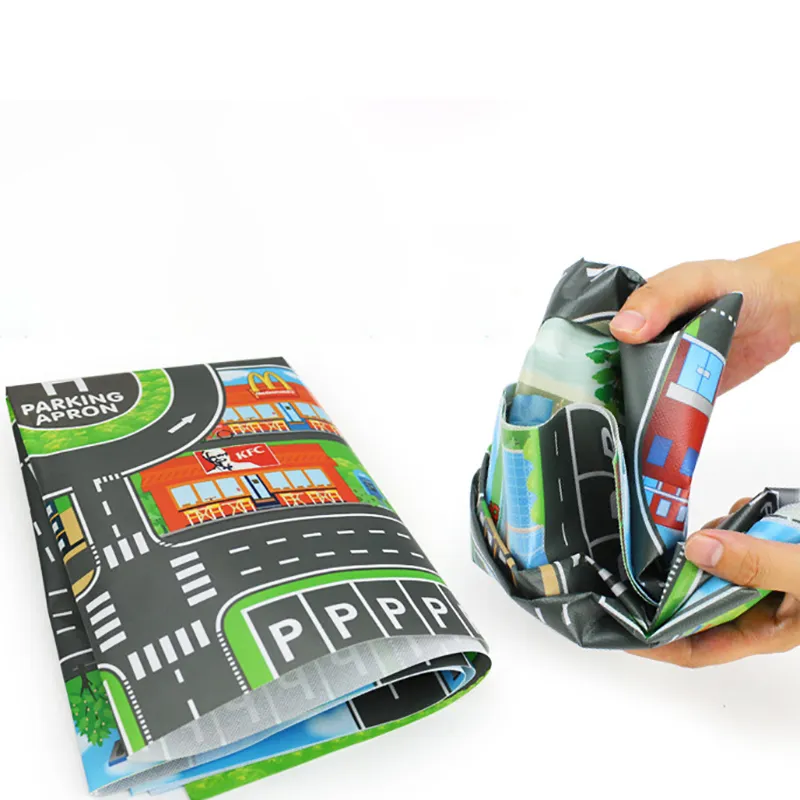 Kids Car Toys City Parking Lot Roadmap English Road Signs Alloy Toy Cars Model Gifts for Boys Girls  image 5
