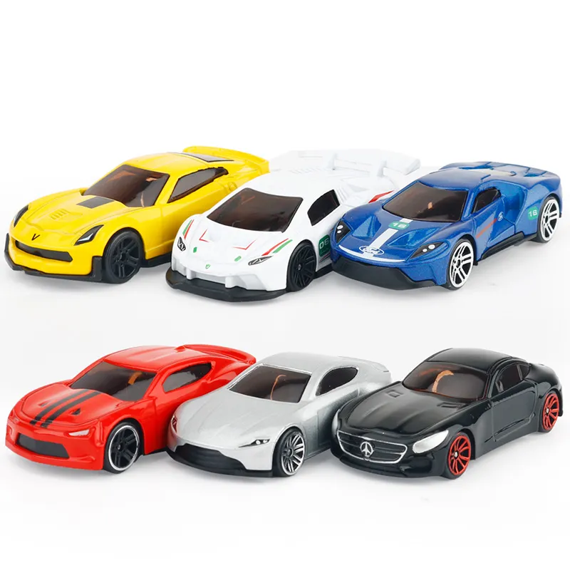 Kids Car Toys City Parking Lot Roadmap English Road Signs Alloy Toy Cars Model Gifts for Boys Girls Color-B