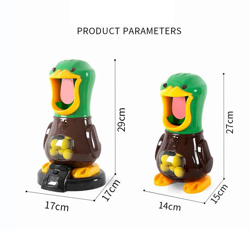 Duck Shooting Toy Kids Movable Target Shooting Games Toy with Popper Gun and 12 Soft Foam Interactive Competition Game Gift for Boys Girls big image 8