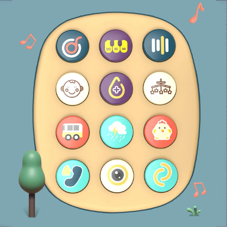 Kids Telephone Toy Early Education Light Music Toy Emulated Montessori Phone Toy Simulated Landline Drag big image 4