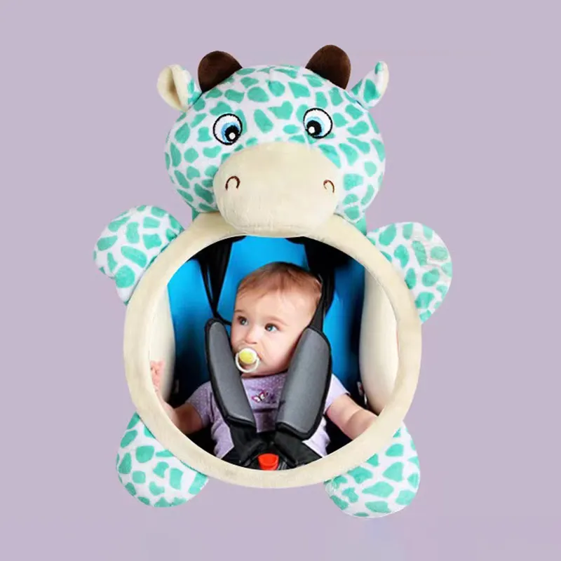 niedliches Baby Rückspiegel umgekehrte Installation Autoinnenrückspiegel Sicherheitsauto Rücksitzspiegel grün big image 1