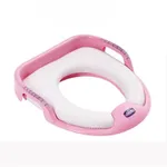 Potty Training Seat with Handles Fits O/V/U Toilets for Boys and Girls Light Pink